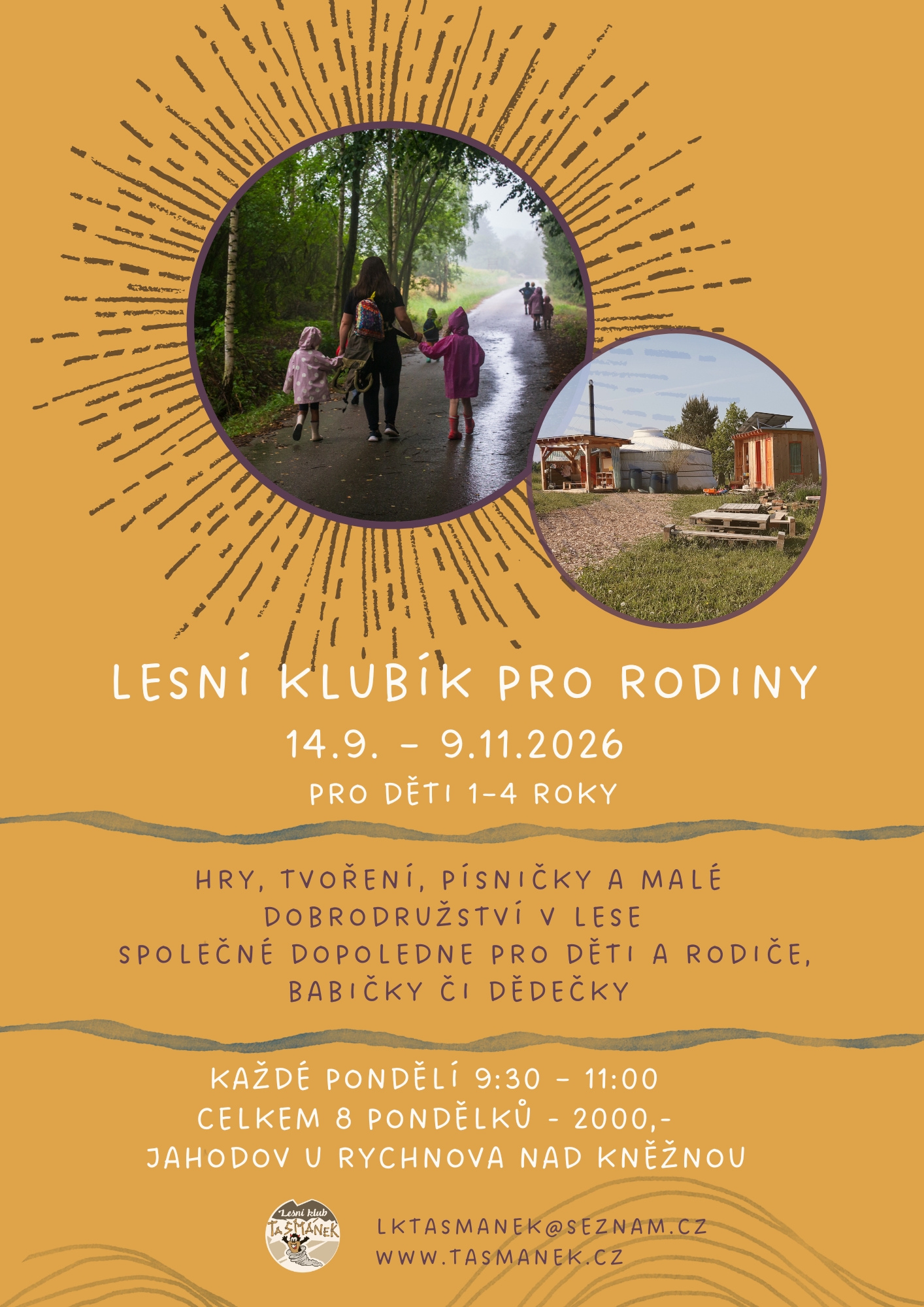 Plakát Lesní klubík – podzim 2026